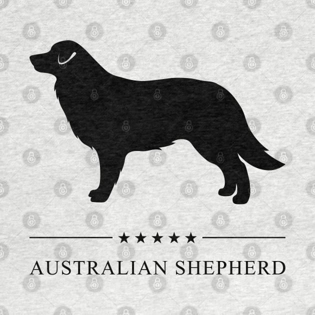 Australian Shepherd Black Silhouette by millersye